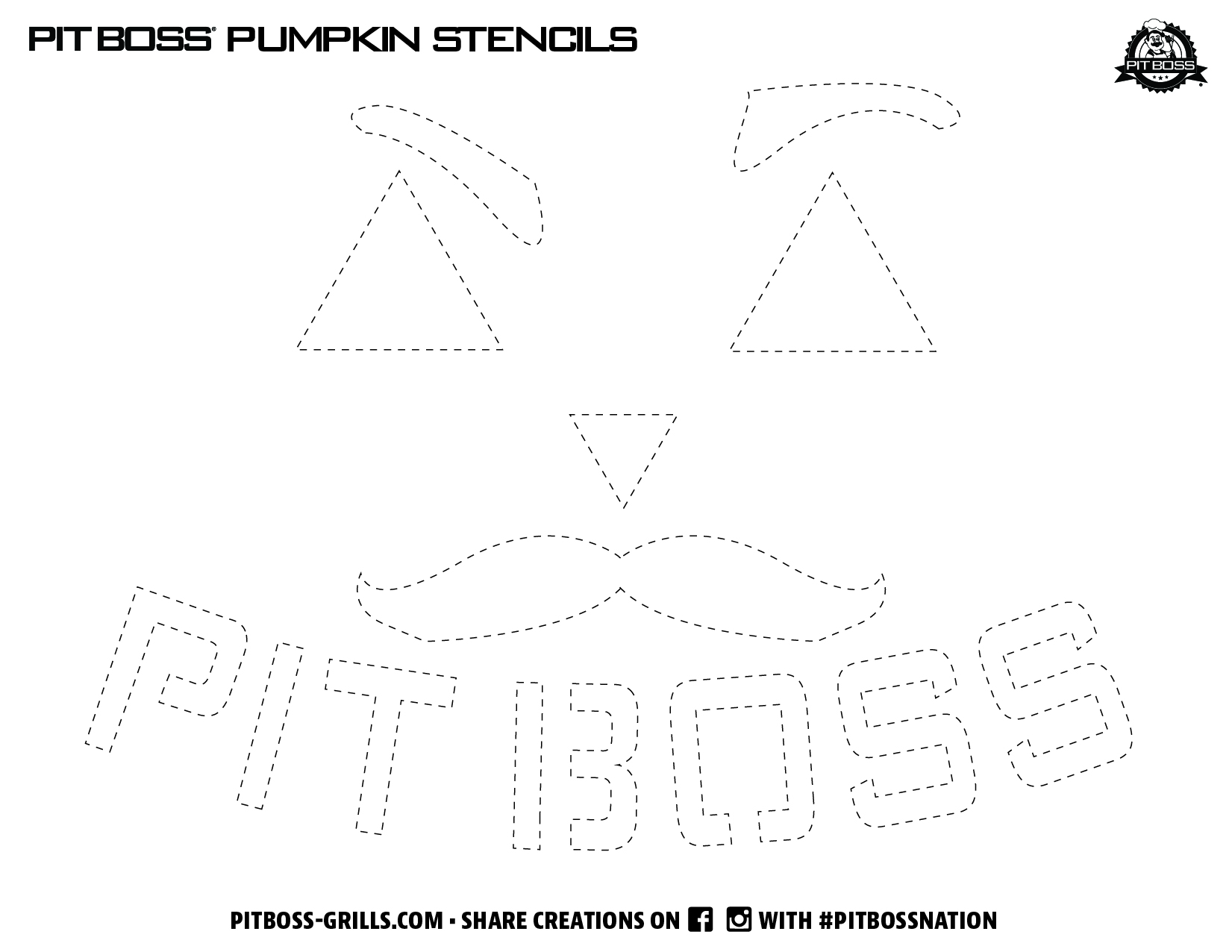 PitBoss Pumpkin Stencils 2021_2