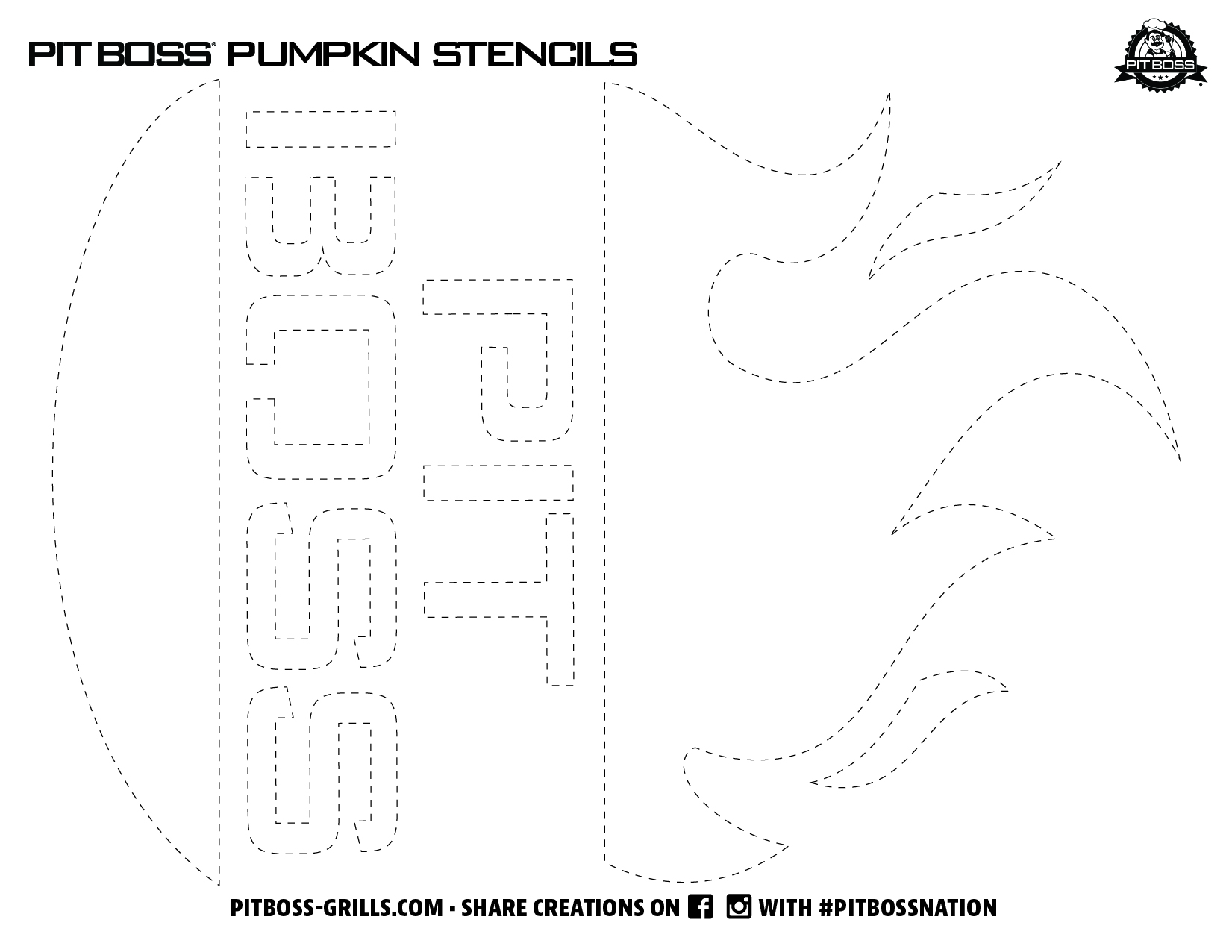 PitBoss Pumpkin Stencils 2021_6