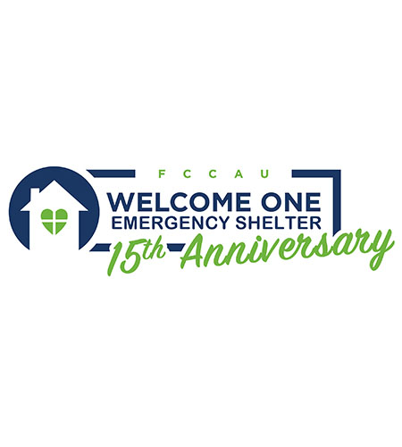 Welcome One Shelter 15th Anniversary Logo