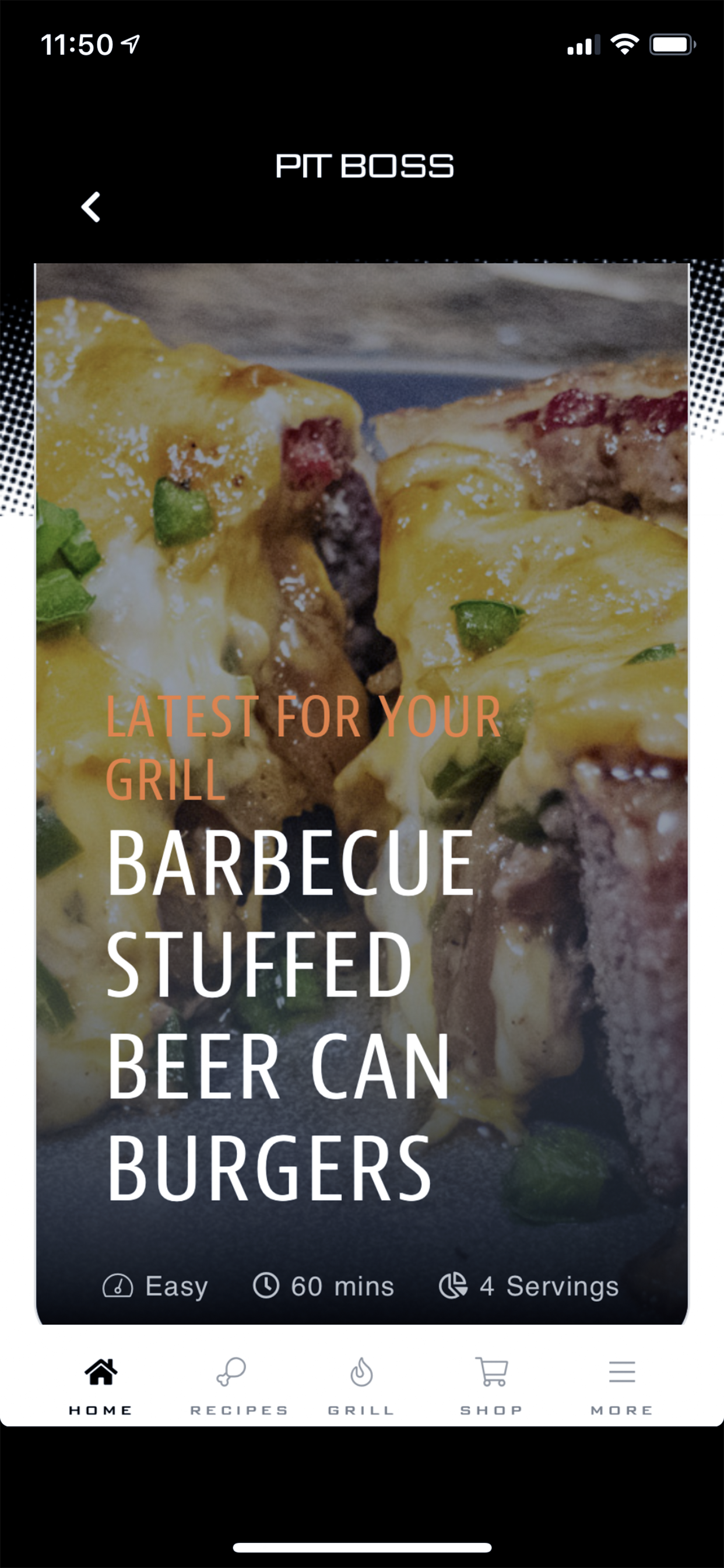 pit boss grill app home screen example