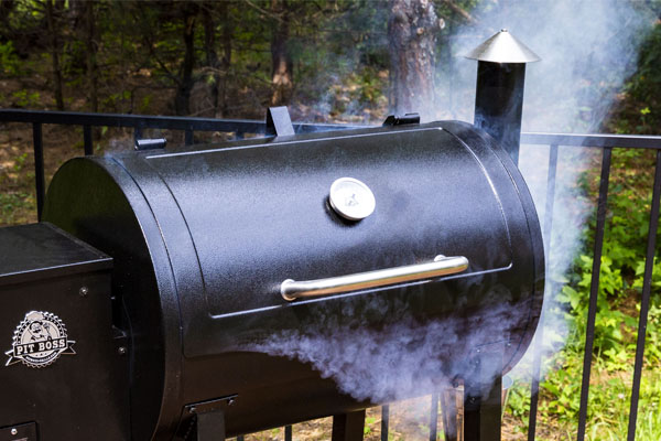 Image of grill smoking