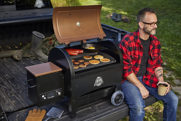 Pit Boss Lexington 540 Sq. In. Wood Pellet Grill With Flame Broiler and Meat  Probe 