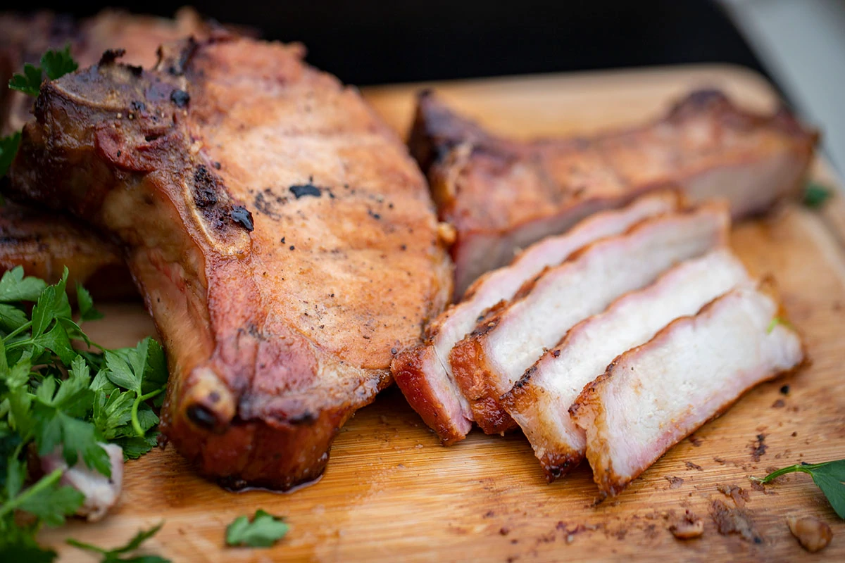 delicious Smoked Bone-In Pork Ch