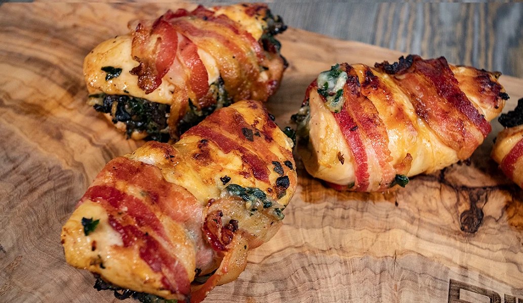 Bacon Wrapped Stuffed Chicken Breasts Poultry Recipe Pit Boss