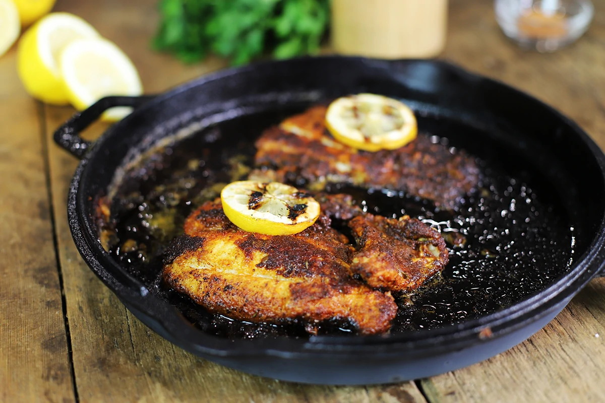 tasty looking Blackened Catfish