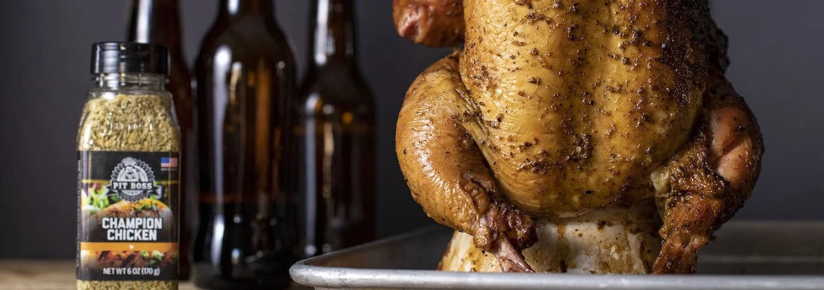 Champion Beer Can Chicken Poultry Recipe Pit Boss Grills