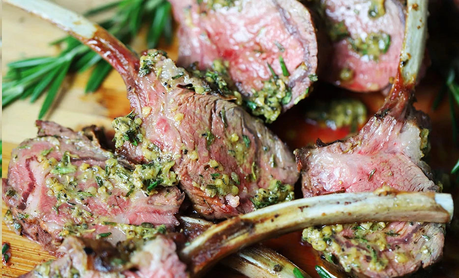 Grilled Rack of Lamb