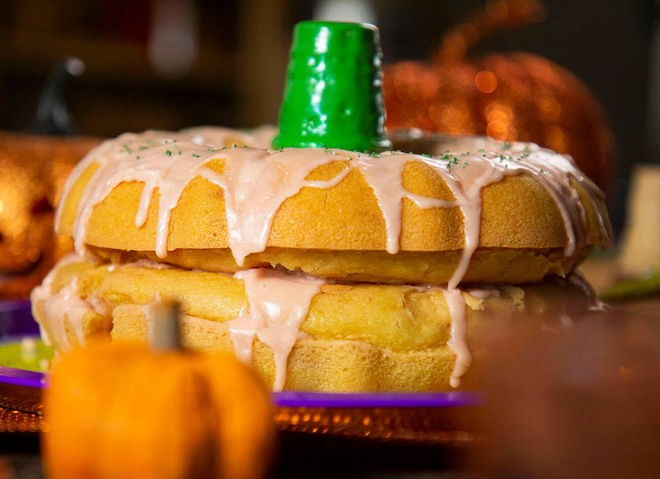 Gluten-Free Halloween Pumpkin Bundt Cake