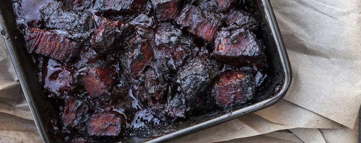 Burnt Ends on parchment paper