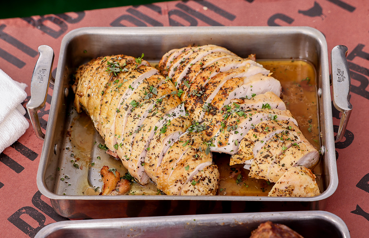 grilled turkey breast cooked on pit boss wood pellet grill easter recipe